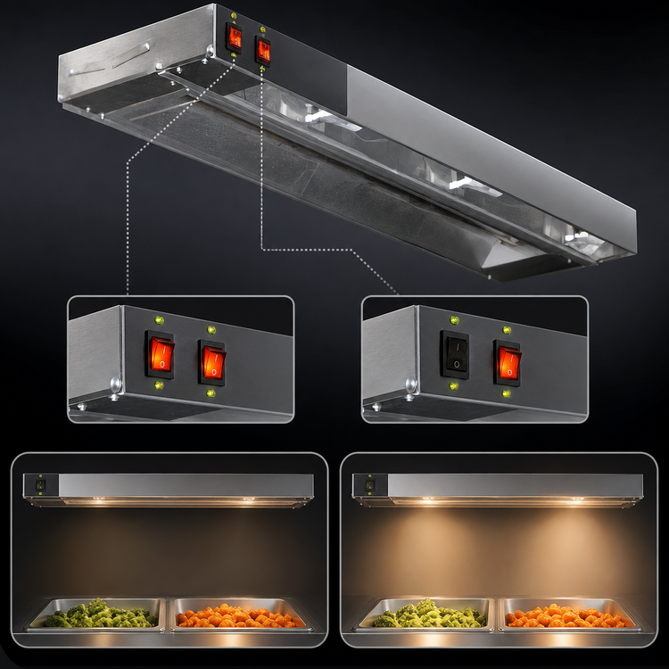 Product image #4 for Eagle RedHots 72-Inch Single High-Watt Lighted Strip Heat Lamp, 240V