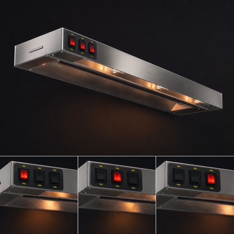 Product image #4 for Eagle RedHots 54-Inch Lighted Single Rod Strip Heat Lamp, 240V