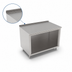 Thumbnail image #4 for John Boos 48-Inch x 24-Inch Open Front Cabinet Base Work Table with 14-Gauge Stainless Steel Top and 1-1/2-Inch Rear Riser
