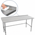 Thumbnail image #4 for John Boos Stallion 108-Inch x 36-Inch Stainless Steel Top Work Table with 1-1/2-Inch Rear Riser and Galvanized Base