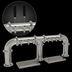 Thumbnail image #4 for 3-Column 8-Faucet Countertop Pipe Bridge Draft Dispensing Tower, Glycol-Cooled, Mirror Finish