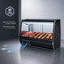 Thumbnail image #4 for Howard-McCray 32E Series 50-Inch Self-Contained Red Meat Service Case with LED Lighting, Black Exterior/White Interior