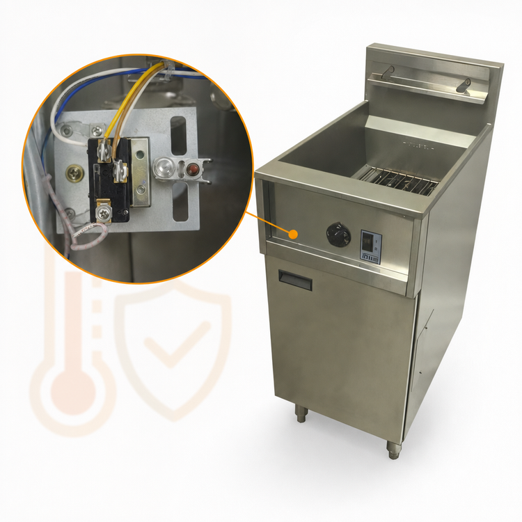 Product image #4 for Pitco E35 Electric Floor Fryer, 35 lb Oil Capacity, Full Frypot