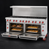 Thumbnail image #4 for American Range 72-Inch Gas Range with 12 Open Burners and 2 Convection Ovens