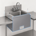Thumbnail image #4 for John Boos Stainless Steel Deck-Mount Apron for PBHS 14 x 10 Wall Mount Hand Sink