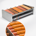 Thumbnail image #4 for Nemco Stainless Steel Digital Slanted Countertop Roller Grill with GripsIt Rollers, 30 Hot Dog Capacity