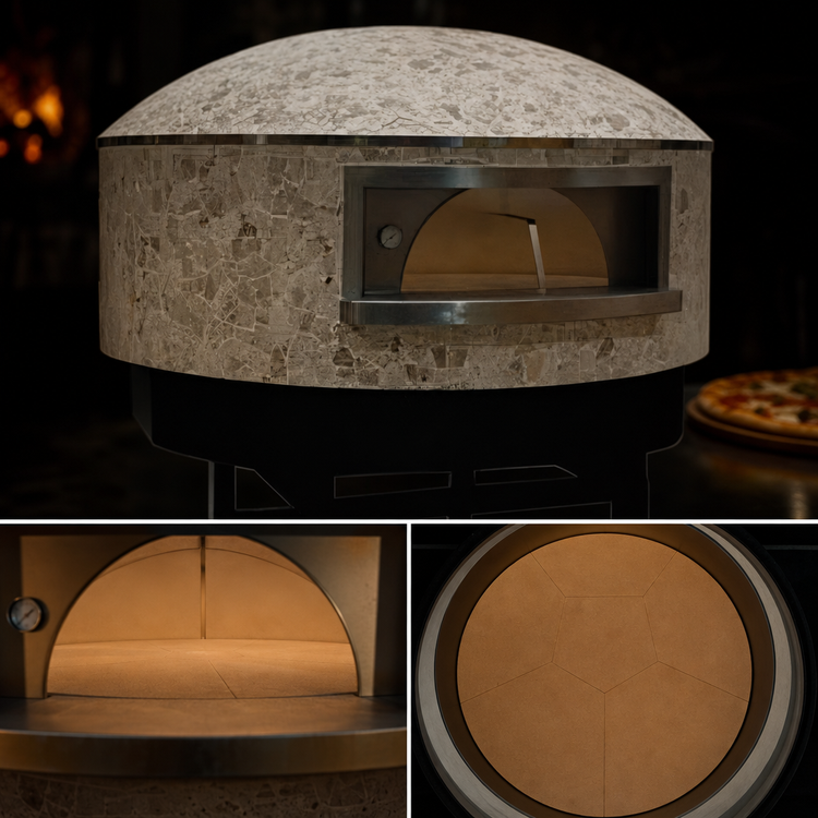 Product image #4 for Univex DOME51GV Gas Stone Hearth Round Pizza Dome Oven with 51-1/4 Inch Chamber