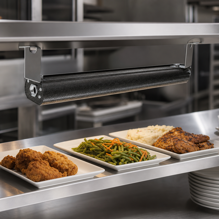 Product image #4 for Vollrath Low Profile Unlighted 30-Inch Strip Heat Lamp, Aluminum, 208V