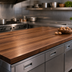Thumbnail image #4 for Boos Block Full-Length Edge Grain American Black Walnut Kitchen Countertop, 108 x 32 x 2-1/4 Inches