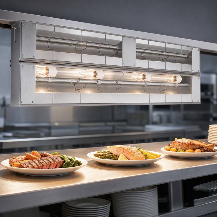Product image #4 for Hatco Glo-Ray® 48-Inch Double Lighted Infrared Strip Heater, Aluminum, 2.44 kW