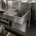 Thumbnail image #5 for BK Resources Slim-Line Two-Compartment Underbar Sink with Left Drainboard, 36 Inch Wide