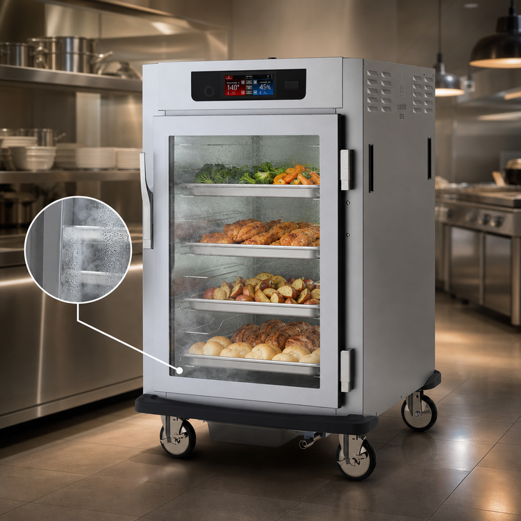 Product image #4 for Metro C5 9 Series 1/2 Height Mobile Controlled Humidity Heated Holding and Proofing Cabinet with Glass Door