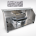 Thumbnail image #4 for 96-Inch Stainless Steel Portable Bar for Glassware with 18-Inch Cocktail Ice Bin and Refrigerator Space