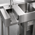 Thumbnail image #5 for Eagle Group 1800 Series 12 Inch Single-Station Blender Step Unit with Liquid Waste Chute, Faucet, and Electrical Outlet