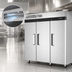Thumbnail image #4 for Turbo Air M3 Three-Section Reach-In Refrigerator with Solid Doors, 65.8 Cu. Ft., Top-Mount Compressor