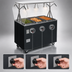 Thumbnail image #4 for Vollrath 2-Series Affordable Portable Deluxe 3-Well Mobile Hot Food Station with Buffet Breath Guard and Enclosed Storage Base
