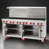 Thumbnail image #4 for American Range 72-Inch Gas Restaurant Range with 12 Open Burners and 2 Storage Bases