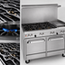 Thumbnail image #4 for Southbend Ultimate 48-Inch Gas Restaurant Range with 4 Non-Clog Burners, 24-Inch Thermostatic Griddle, and 2 Space Saver Ovens