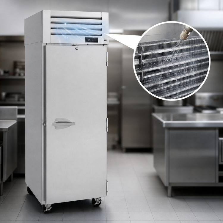 Product image #4 for Turbo Air PRO Series One-Section Reach-In Refrigerator, 25.41 Cu. Ft., Top-Mount Self-Contained, Stainless Steel, Solid Door