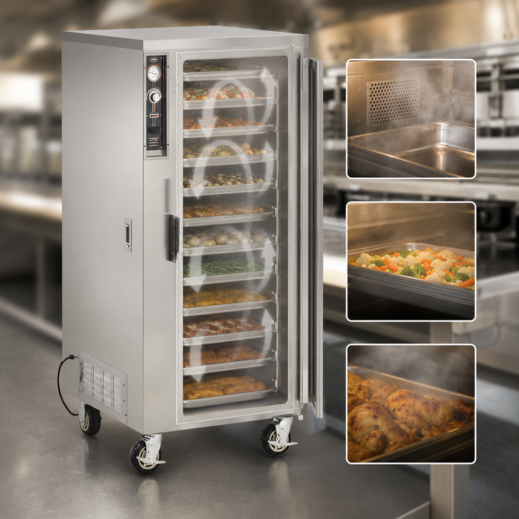 Product image #4 for FWE ETC-UA-10HD 3/4-Height Non-Insulated Universal Humidified Heated Holding Cabinet, 10 Sheet Pan Capacity