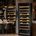 Thumbnail image #4 for Omcan Vinovero 290-Bottle Commercial Dual Zone Wine Cooler with Locking Black Framed Glass Door