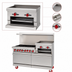 Thumbnail image #4 for American Range 60-Inch Commercial Gas Range with 6 Open Burners, 24-Inch Raised Griddle/Broiler, Standard Oven, and Storage Base