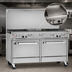 Thumbnail image #4 for Southbend Ultimate 60-Inch Gas Restaurant Range with 6 Open Burners, 24-Inch Griddle, and 2 Convection Ovens