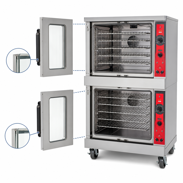 Product image #4 for Vulcan VC55ED Double-Deck Electric Convection Oven, Standard Depth, 25 kW