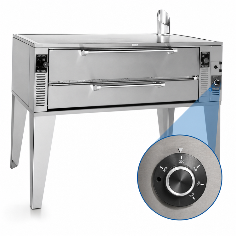 Product image #4 for Garland GPD60 Single Deck Gas Pizza/Baking Oven with 60 Inch Bake Deck