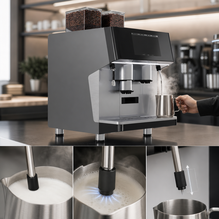Product image #4 for UNIC Tango XP DUO 2-Step 2-Group Super Automatic Espresso Machine with SteamAir Wand