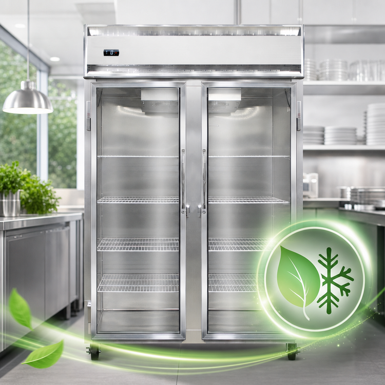 Product image #4 for Continental Refrigerator 2FNSAGD Two-Section Display Freezer with Glass Doors