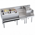 Thumbnail image #5 for Krowne Royal Series 72-Inch Underbar Ice Bin/Cocktail Station with 10-Circuit Cold Plate, Blender Station, and Raised Liquor Display