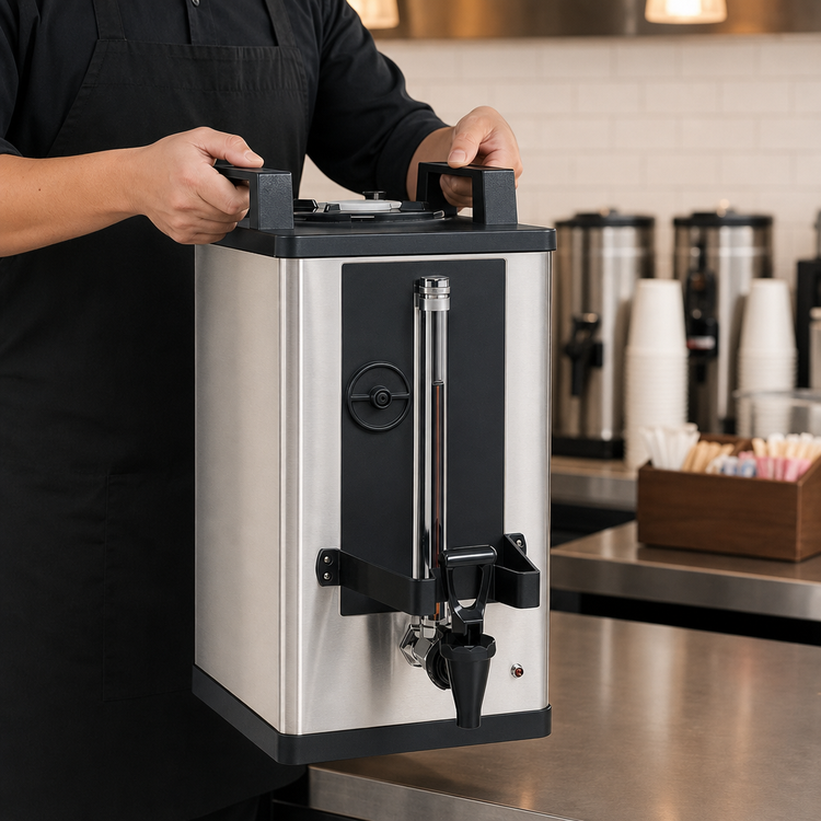 Product image #4 for BUNN Soft Heat Satellite Coffee Server, 1.5 Gallon, Portable, Stainless Steel