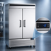 Thumbnail image #5 for Atosa Two-Section Bottom-Mount Reach-In Freezer, 43.8 Cu. Ft., Stainless Steel, Solid Doors