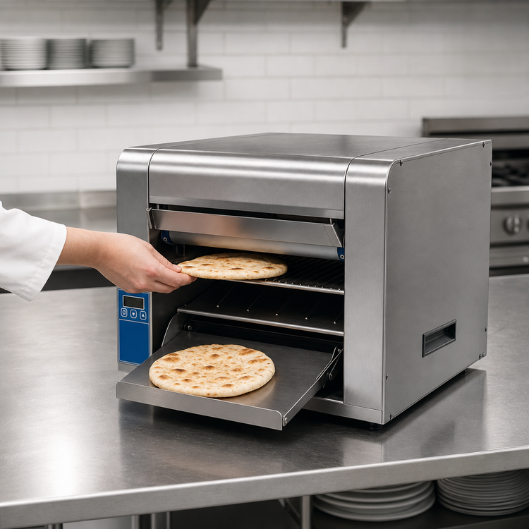 Product image #4 for Antunes GST-1H Flat Bread Conveyor Toaster, Front Load/Front Return, 208V