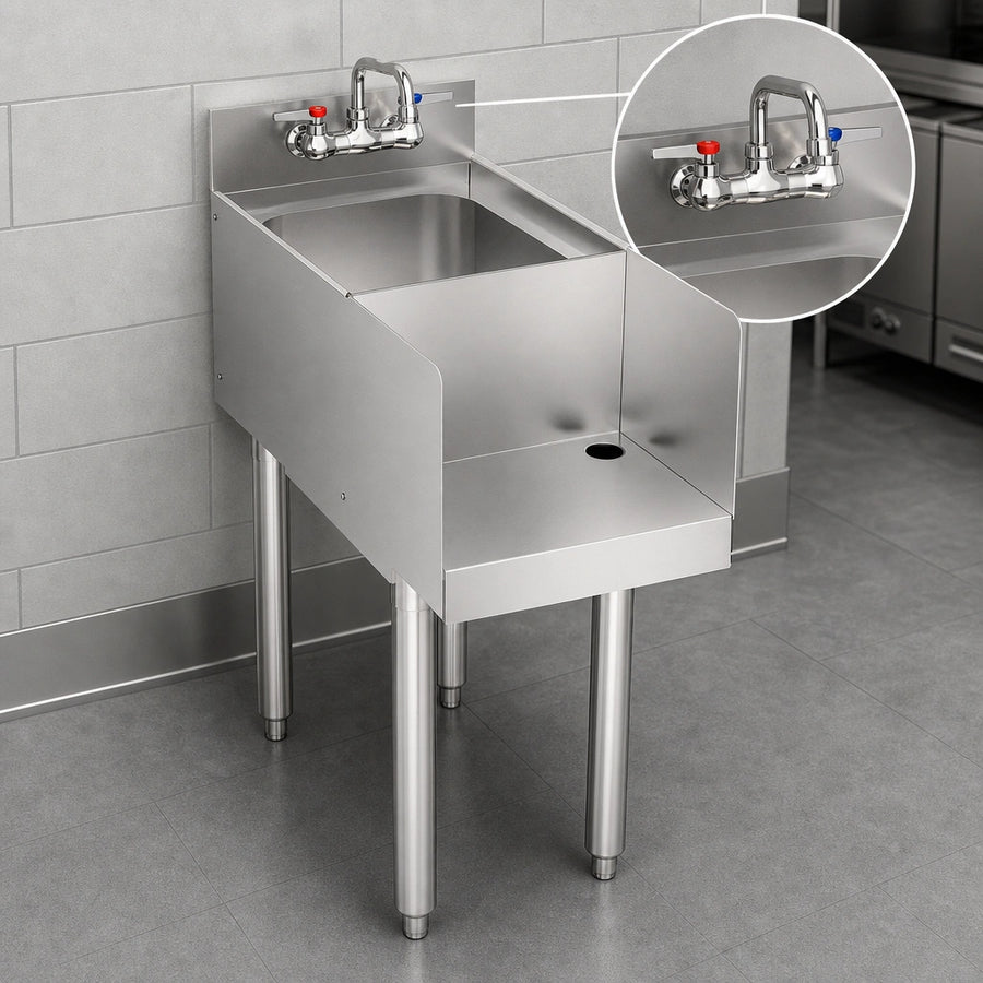 Included Wall-Mount Faucet