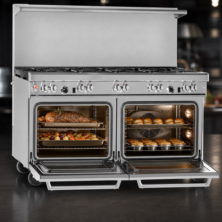 Product image #4 for Southbend Ultimate 60-Inch Gas Restaurant Range with 24-Inch Griddle, Standard Oven and Convection Oven