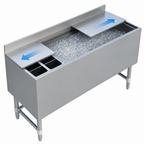 Thumbnail image #4 for Sapphire Manufacturing SMIB-1848CP7 48-Inch Underbar Ice Bin, 12-Inch Deep Insulated Bin, Sliding Lid, 7-Circuit Cold Plate