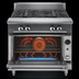 Thumbnail image #4 for Vulcan V Series Heavy Duty 36-Inch Gas Range with 6 Open Burners and Convection Oven