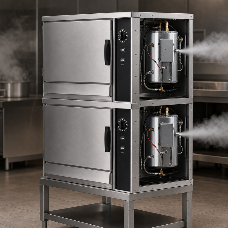 Product image #4 for Groen HyperSteam Double-Stacked Electric Pressureless Convection Steamer with Stand