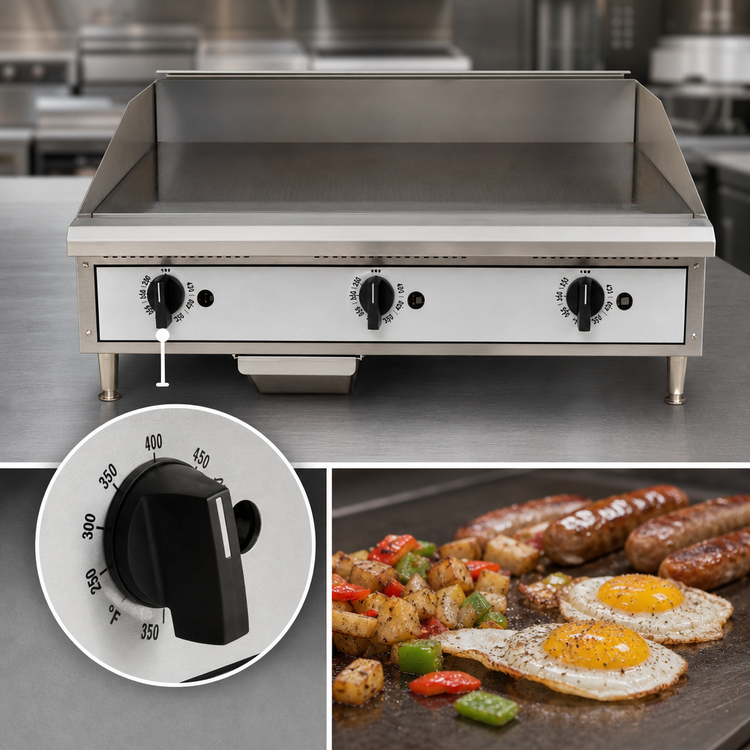 Product image #4 for Toastmaster TMGT36 36-Inch Countertop Thermostatic Natural Gas Griddle