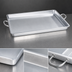 Thumbnail image #4 for Large Aluminum Griddle Pan with Heavy-Duty Wire Loop Handle, 23 x 15 x 5mm