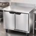 Thumbnail image #4 for Beverage-Air WTR34HC Two-Section 34-Inch Shallow-Depth Solid Door Worktop Refrigerator