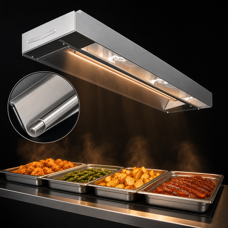 Product image #4 for Eagle RedHots 66-Inch Single Unlighted Rod-Type Strip Heat Lamp, 240V