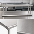 Thumbnail image #4 for BK Resources Double-Tier Pass-Through Shelf, 120 x 18 Inches, T-304 Stainless Steel
