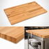 Thumbnail image #4 for Appalachian Red Oak Blended Rail Edge Grain Wood Island Countertop, 84 x 36 x 1-1/2 Inch, Varnique Finish