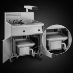Thumbnail image #4 for Imperial (Middleby) IFSCB175EC 75 lb Electric Floor Fryer with Built-In Filter, Dump Station, Computer Controls, Stainless Steel Frypot
