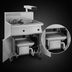 Thumbnail image #4 for Imperial Electric Floor Model Fryer with Built-In Filter System, Dump Station, and 75 lb Capacity