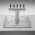 Thumbnail image #4 for Surface-Mount Platform Drip Tray with Glass Rinser, 31-1/2 Inches x 15-3/4 Inches, For 3-5 Faucets