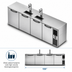 Thumbnail image #4 for True Premier Bar Four-Section Refrigerated Draft Beer Cooler, 108-Inch Wide, Flat Top